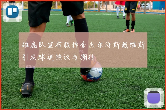 雄鹿队宣布裁掉奈杰尔海斯戴维斯引发球迷热议与期待