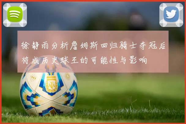 徐静雨分析詹姆斯回归骑士夺冠后将成历史球王的可能性与影响
